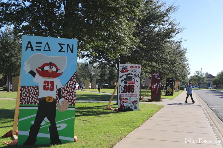 banners celebrate Texas Tech traditions