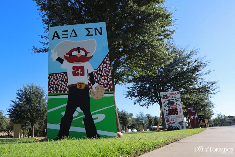 banners celebrate Texas Tech traditions