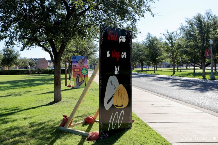banners celebrate Texas Tech traditions