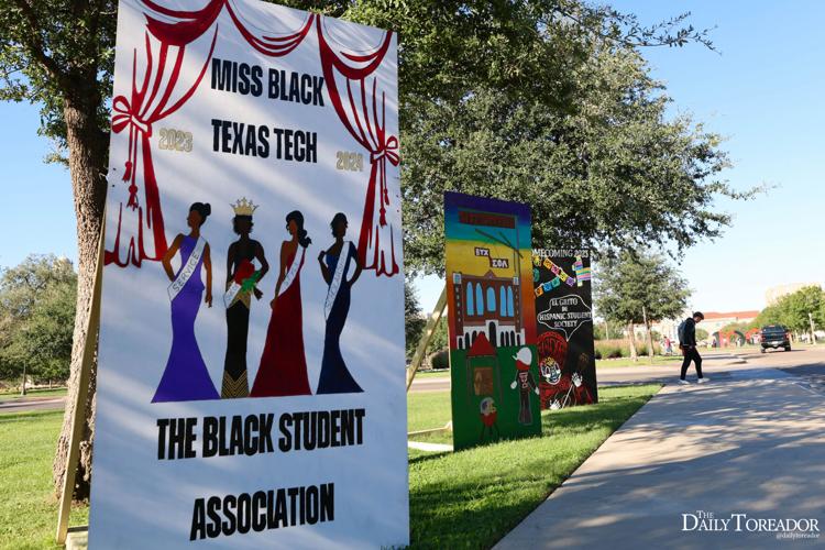 banners celebrate Texas Tech traditions