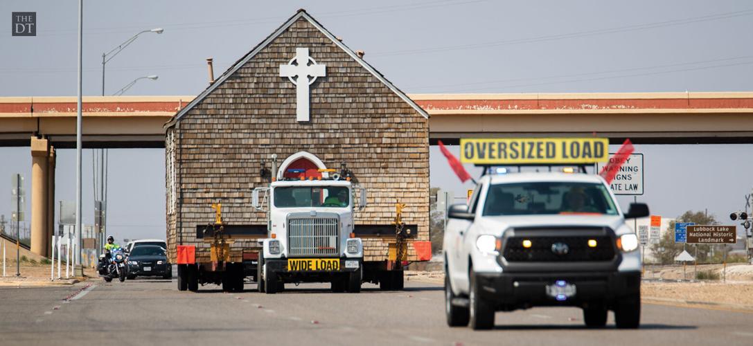 Spur Ranch Church's transportation to National Ranching Heritage Center