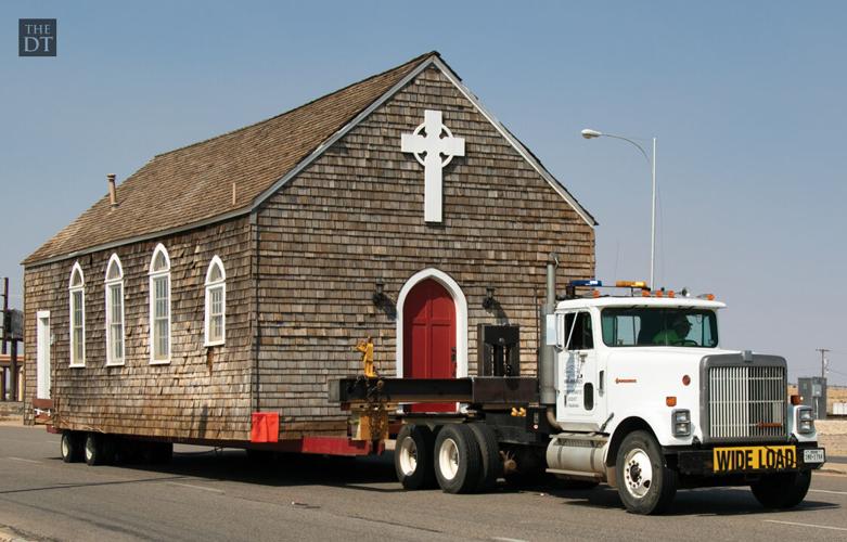 Spur Ranch Church's transportation to National Ranching Heritage Center