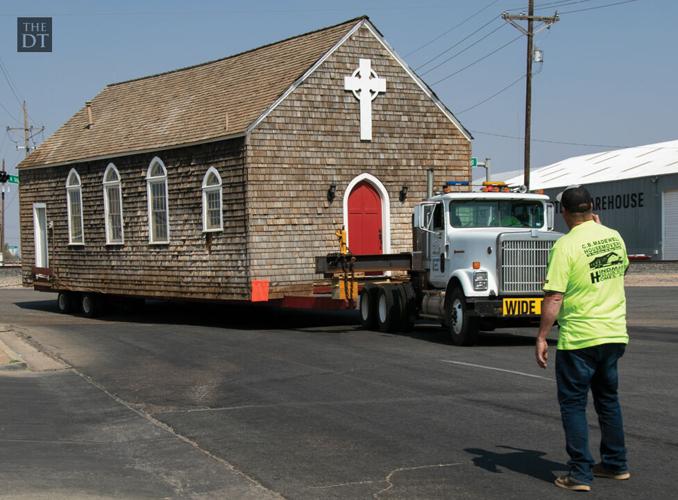 Spur Ranch Church's transportation to National Ranching Heritage Center
