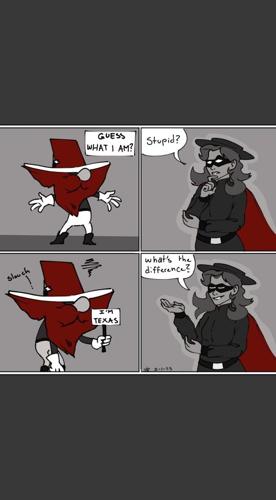 Raider Red pokes fun at Texas for its independence day