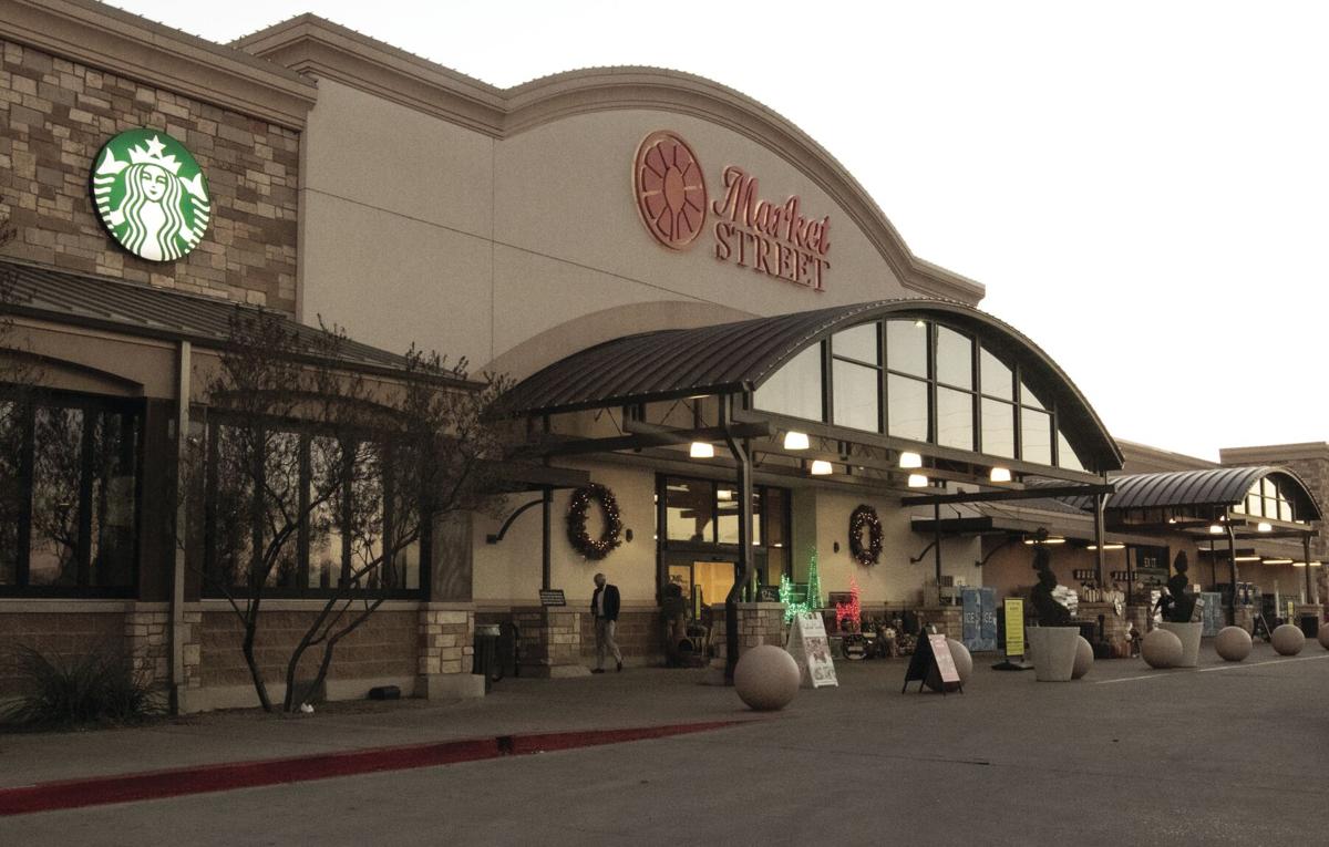 Local grocery stores have put up Christmas decorations