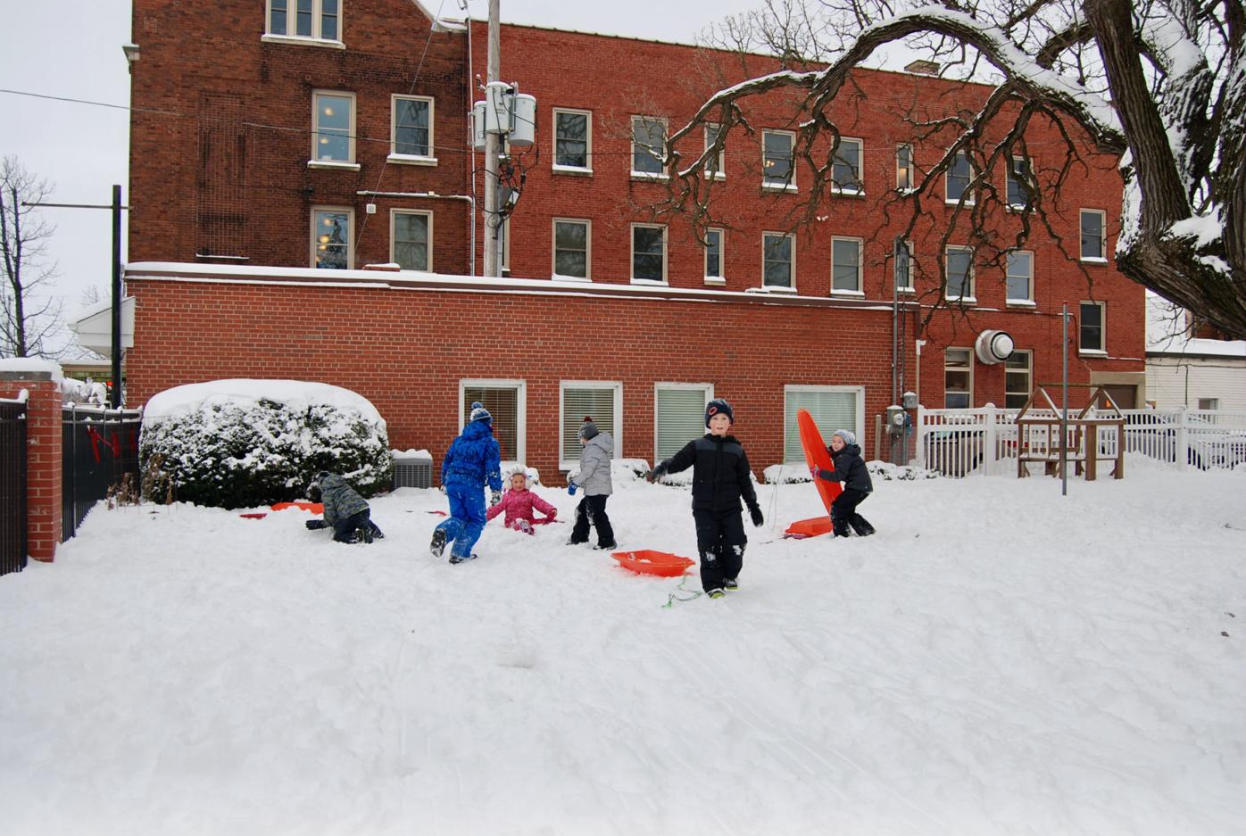 Kids in the snow