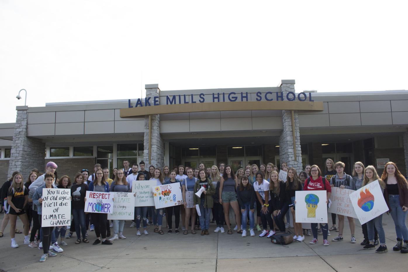 Lake Mills students protest for climate change legislation News