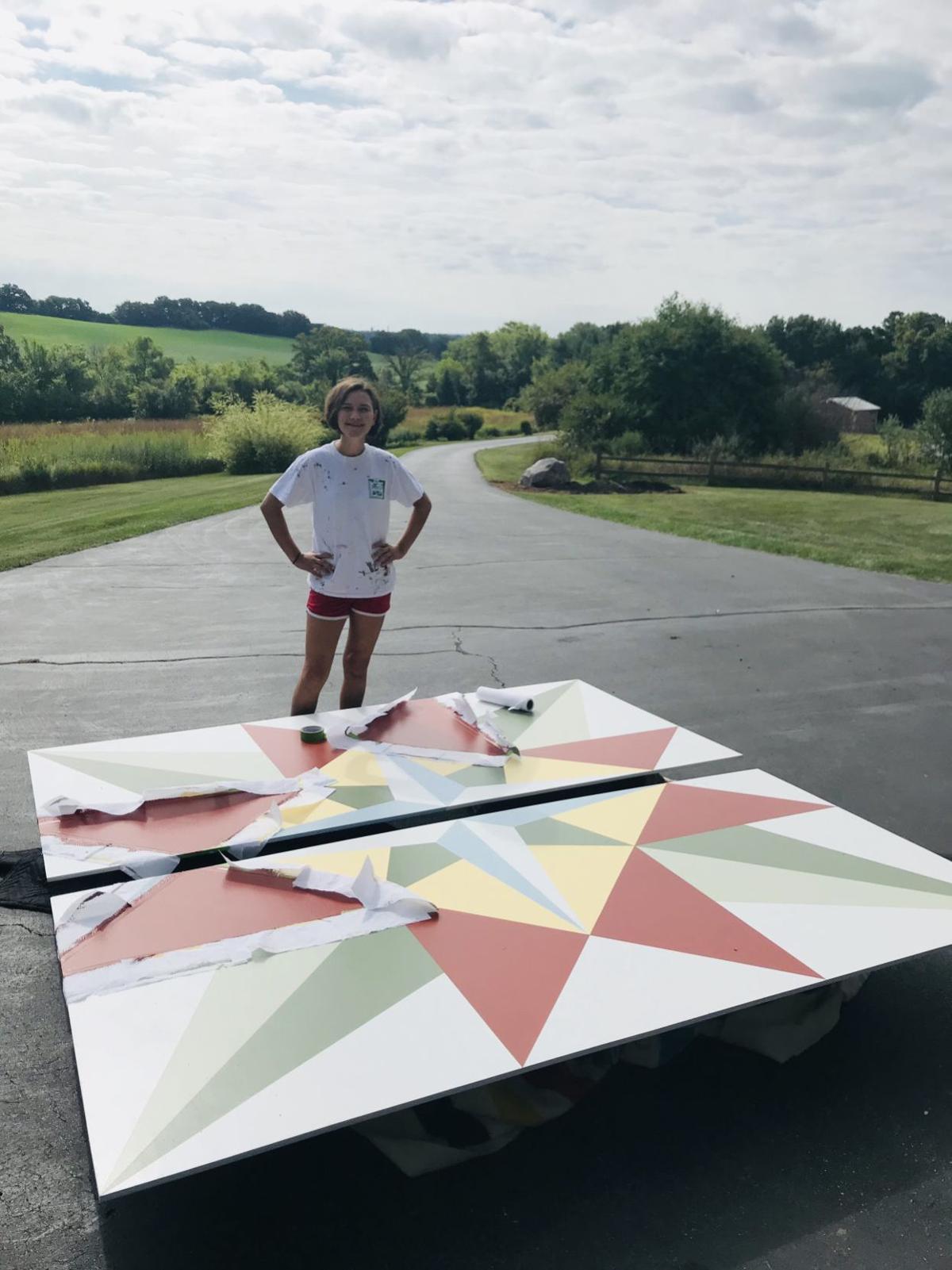 Fort Atkinson Student Starts Barn Quilt Business Dailyunion Com