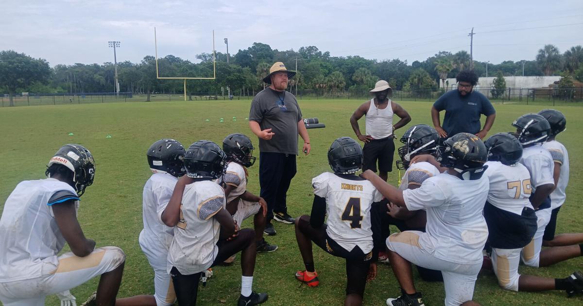 School spring football games underway