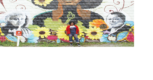 Local artist paints mural featuring Bethune and co-founder of beauty school - Vimarsana News
