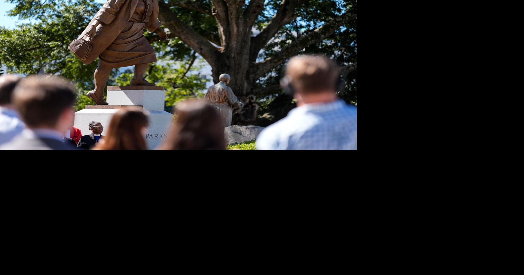 Rosa Parks and Helen Keller statues unveiled at the Alabama Capitol ...