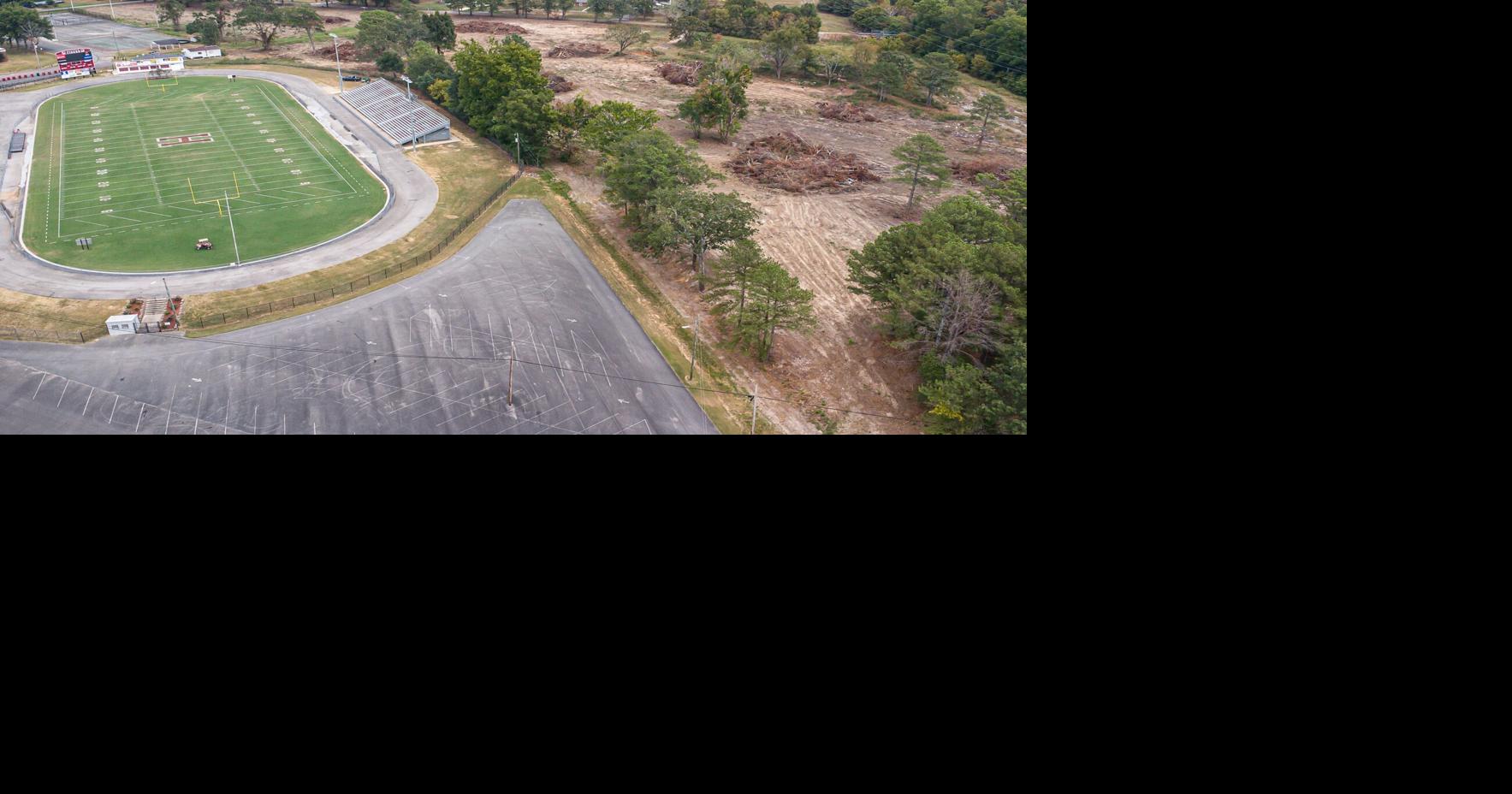Land near JP Cain Stadium cleared for future development | Hartselle ...