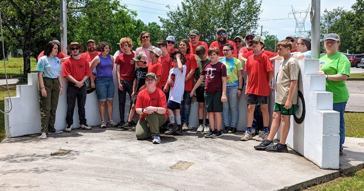 Britnell, other Scouts improve appearance of VFW as part of his Eagle ...