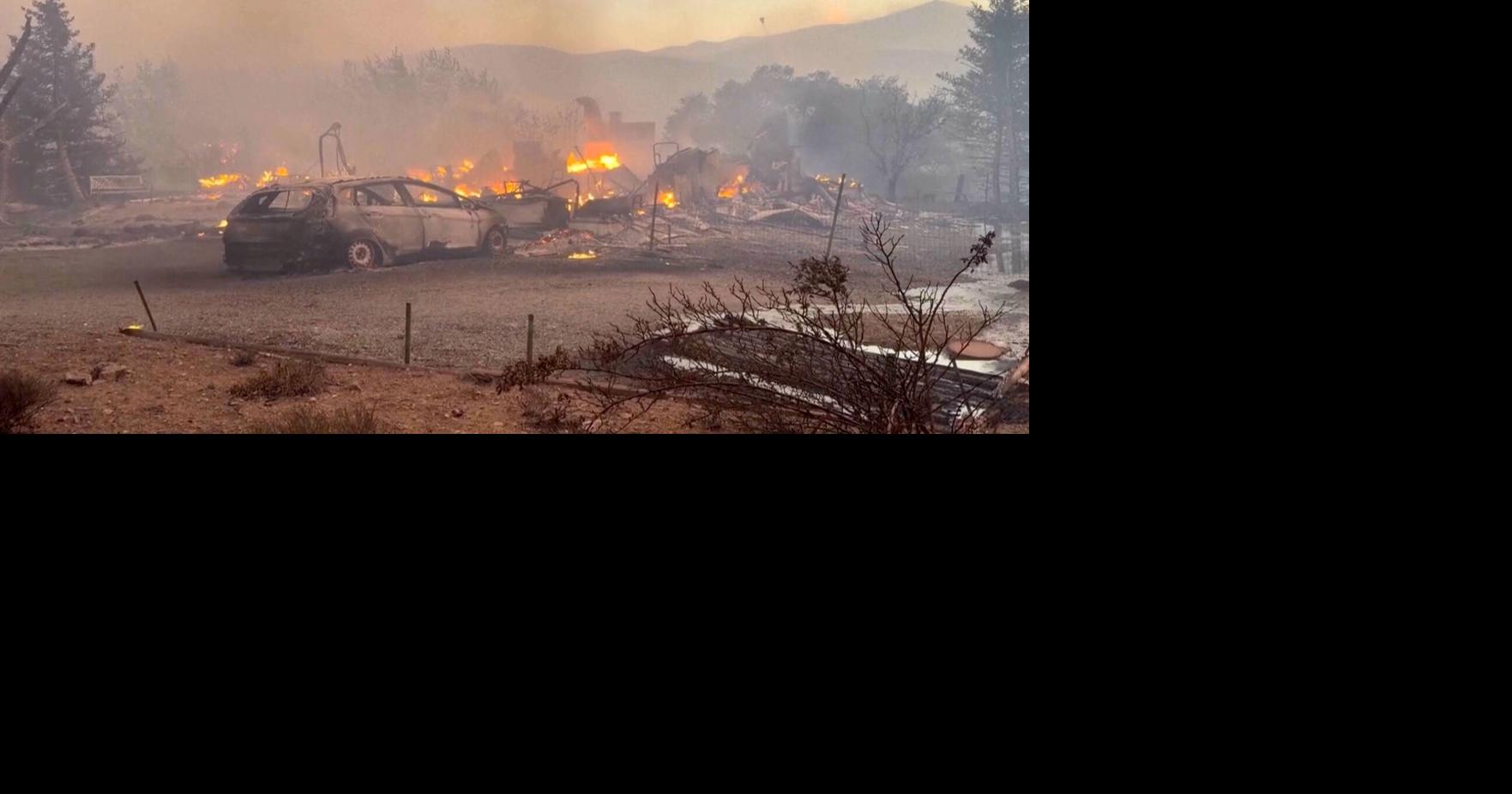 Firefighters are trying to stop a fast-moving Nevada wildfire from ...