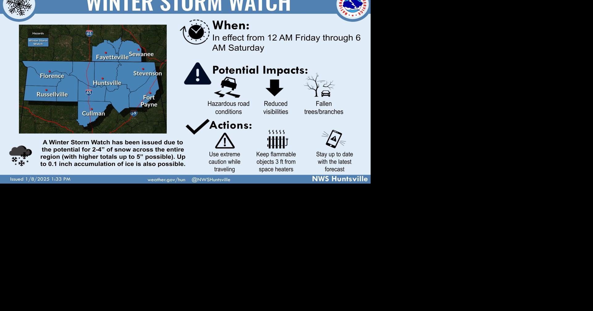 NWS: Decatur area to get up to 4 inches of snow | Local News ...