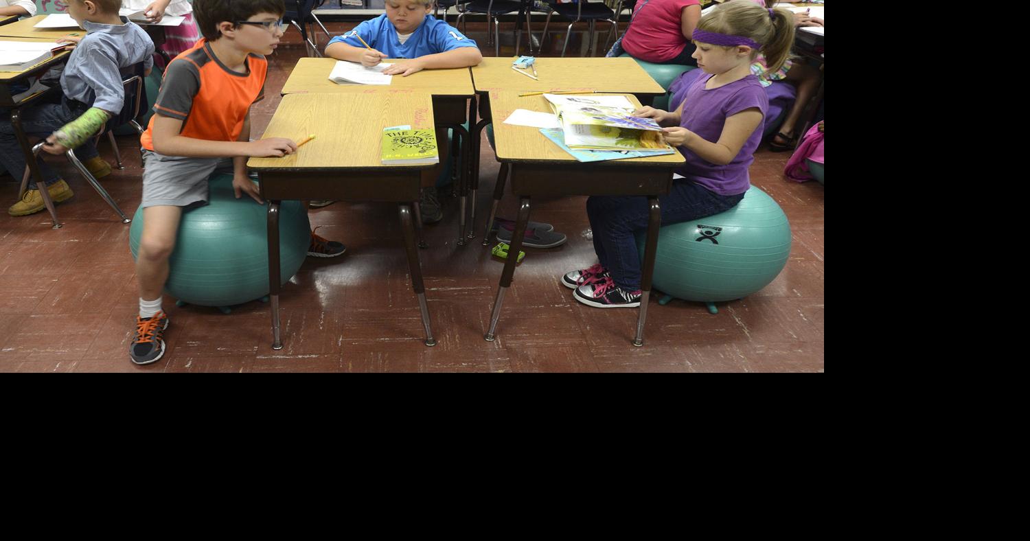 Students having a ball in class News