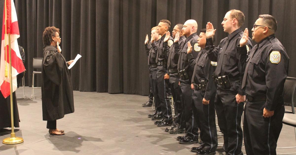 Officer achievements recognized at ceremony as new police sworn in ...