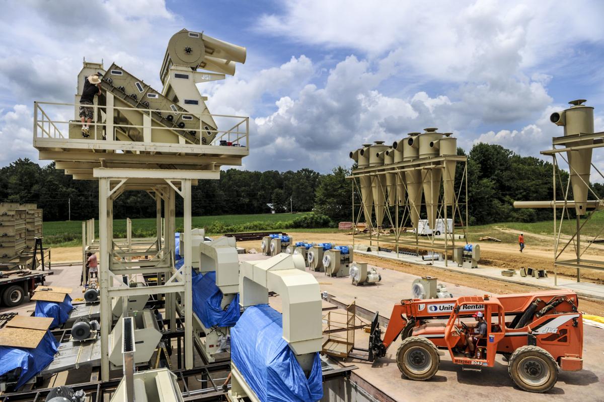 Associated Growers building cotton gin near Athens Limestone County