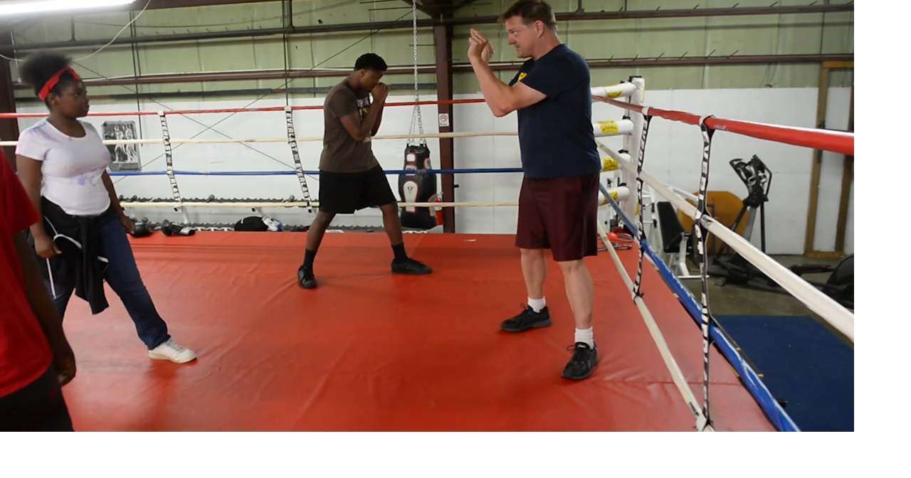 Boxing Trainer Jay Deas Works with Decatur Youth Multimedia