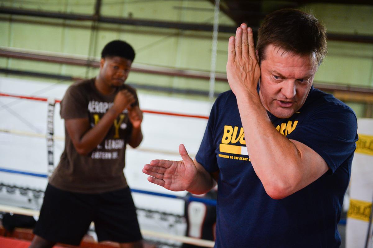 Boxing Trainer Jay Deas Works with Decatur Youth Gallery