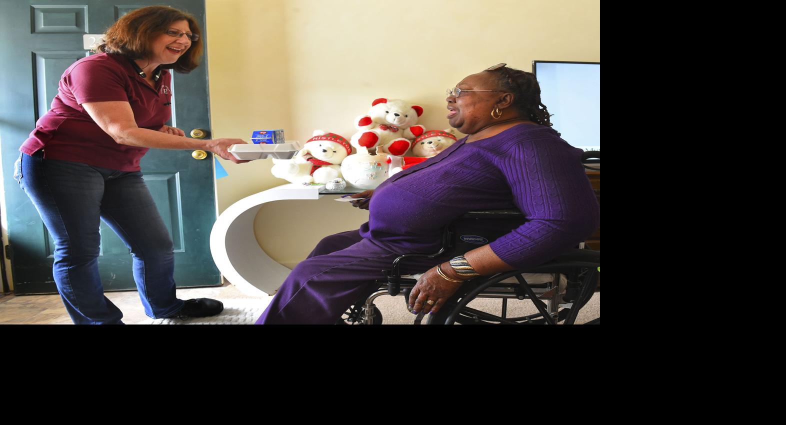 Meals on Wheels Recipients enjoy volunteer visits, break from cooking