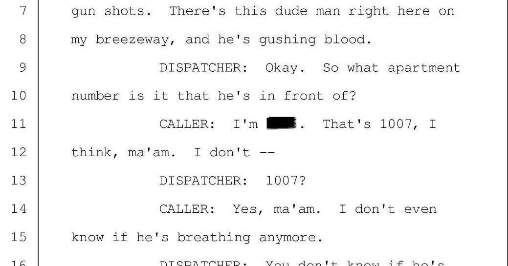 911 transcript: Caller told dispatcher he shot man who pulled gun on ...
