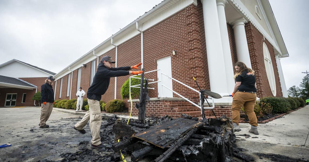 Lightning causes church fire at time Easter worshippers normally would ...
