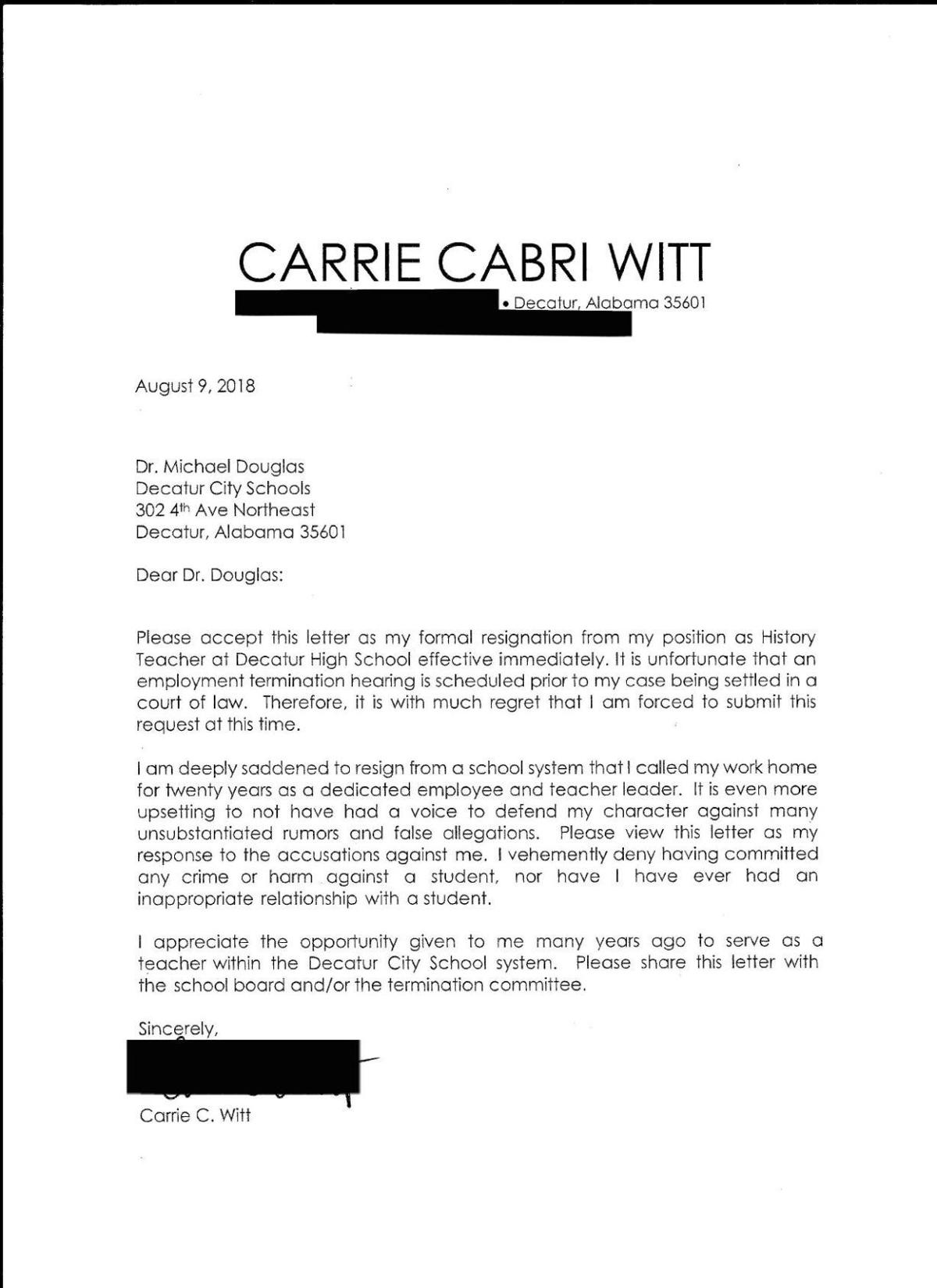 resignation letter for education reason