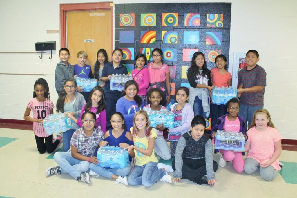 CHATTERBOX Students collect water for hurricane victims Chatterbox
