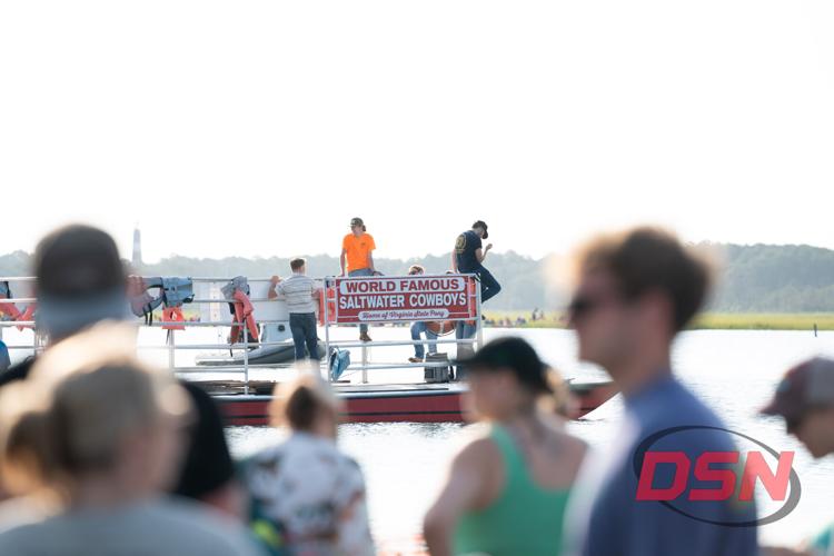 World Famous Saltwater Cowboys boat with crowd watching.jpg
