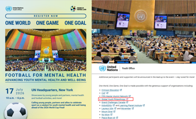Global Youth Philanthropy Supports UN Headquarters “Football for Mental Health” Themed Day