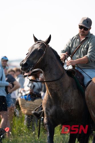 Saltwater Cowboy's horse rearing up in front of the crowd.jpg