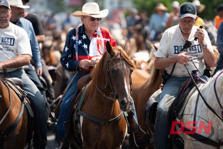 Jack Brittingham, a Saltwater Cowboy in his 90s, has been part of the event for over 40 years