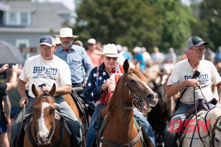 Saltwater Cowboy Jack Brittingham joined by fellow cowboys
