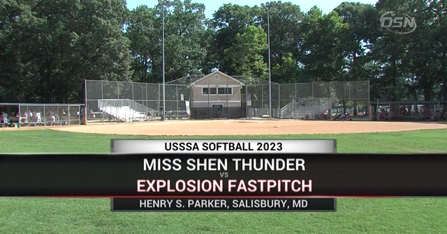 USSSA Softball SBT07282 - NW Explosion vs Miss Shen Thunder Select ...