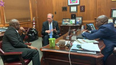 Secretary Of State Visits Delta As He Campains For Lt Governor