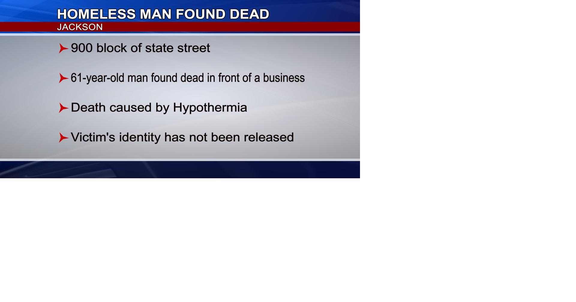 Homeless man found dead | News | deltanews.tv