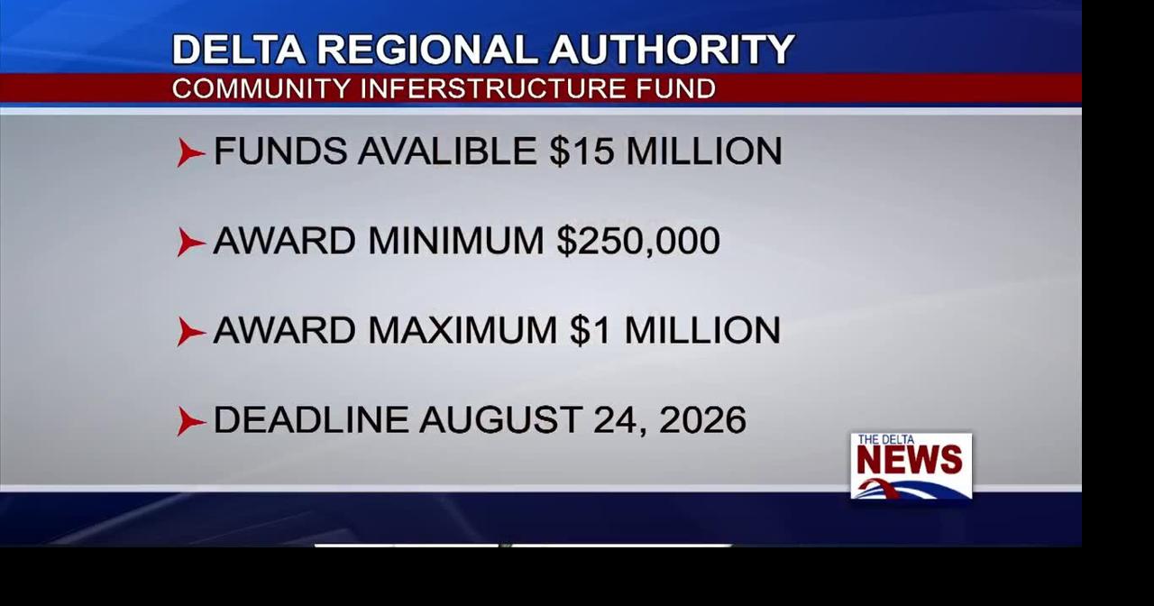 Delta Regional Authority Infrastructure Funds | News | deltanews.tv