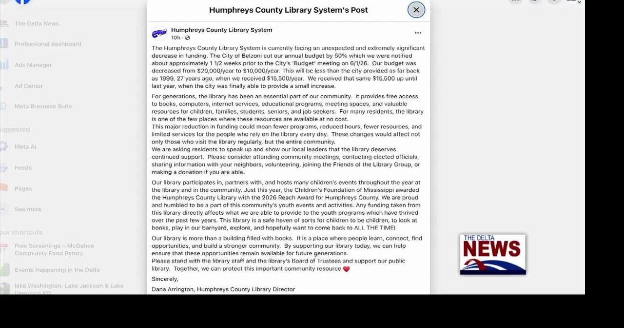 Humphreys County library braces for deepest funding cut in decades
