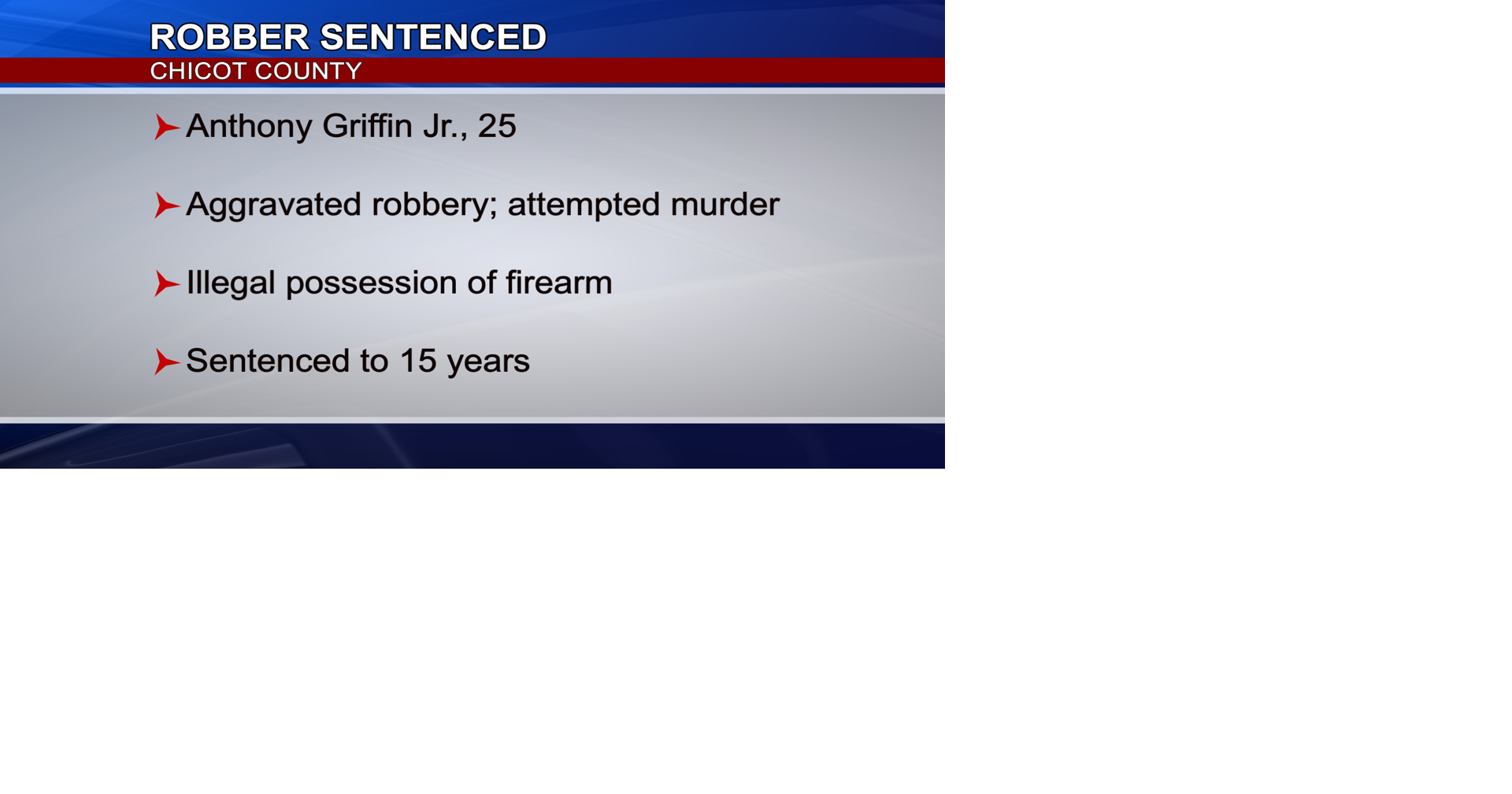 Montrose man sentenced 15 years for robbery | News | deltanews.tv