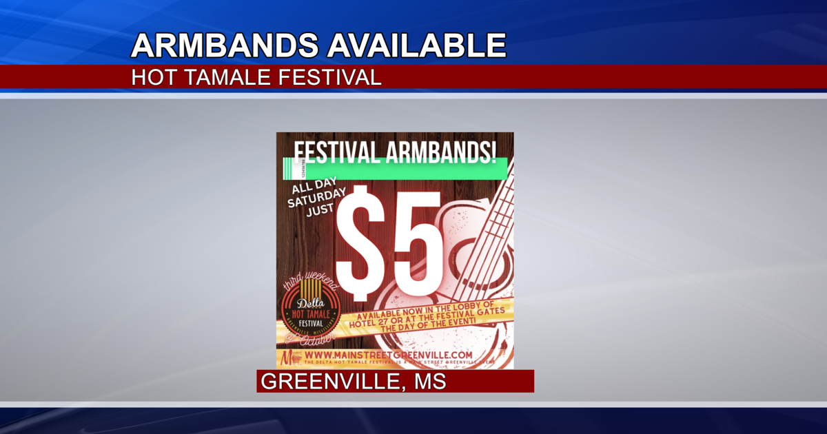 Hot Tamale Festival armbands available
