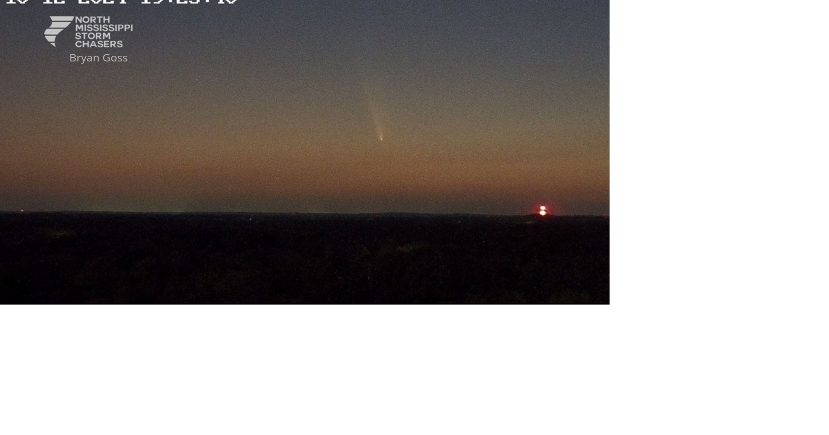 Comet seen in Mississippi Skies | News | deltanews.tv