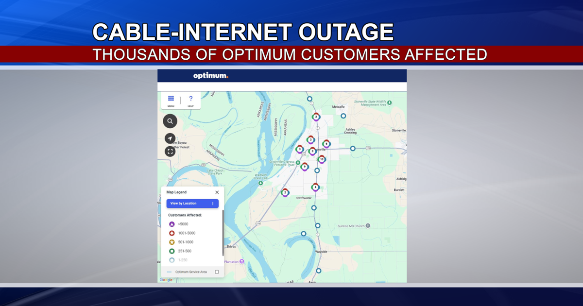 Optimum Cable and Internet Outage | Local News | deltanews.tv