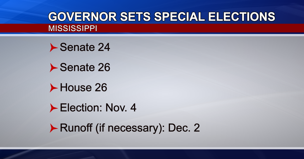Gov. Reeves Sets Three Special Elections for November 4th