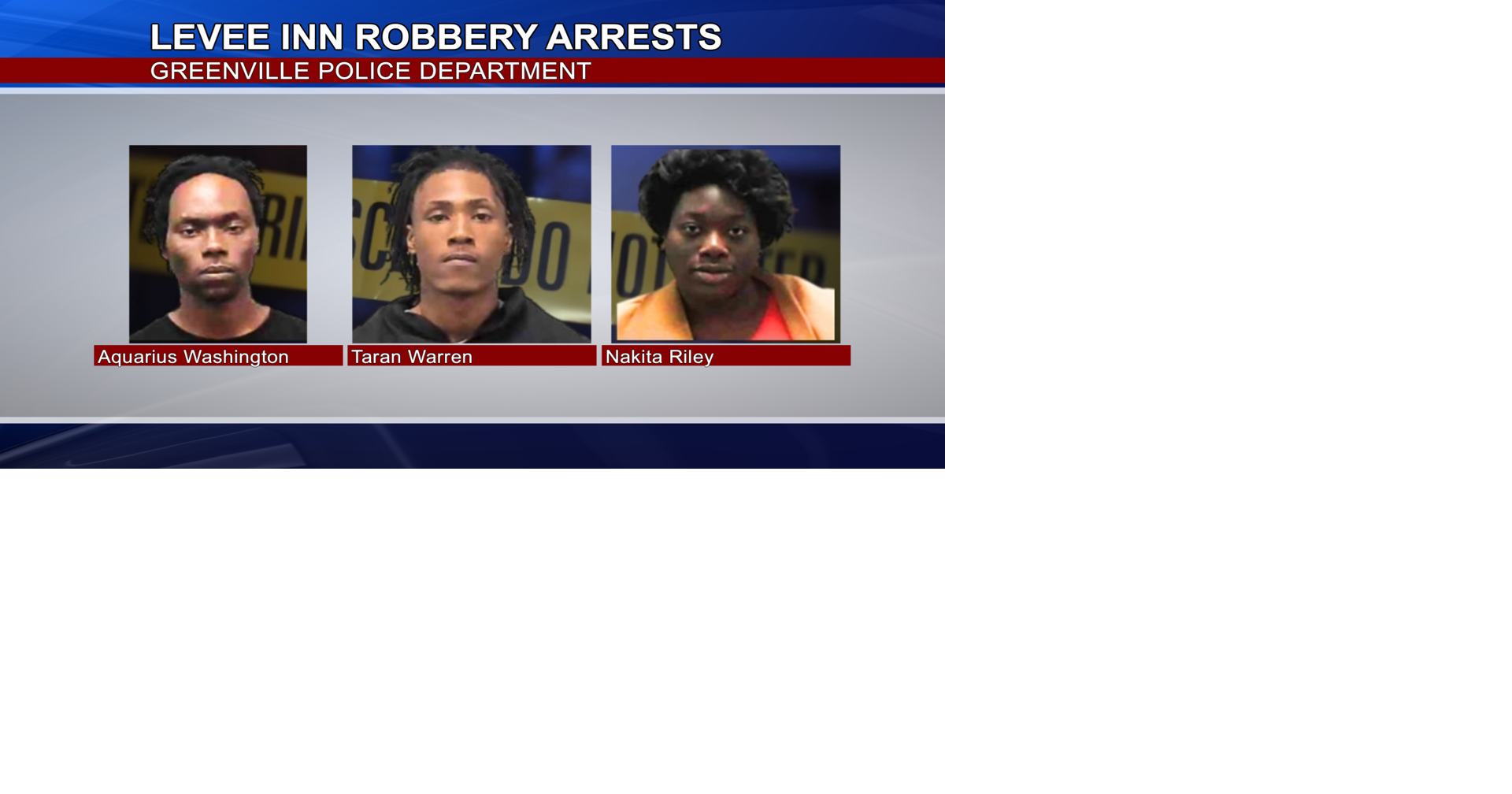 Three arrested in Levee Inn robbery | News | deltanews.tv