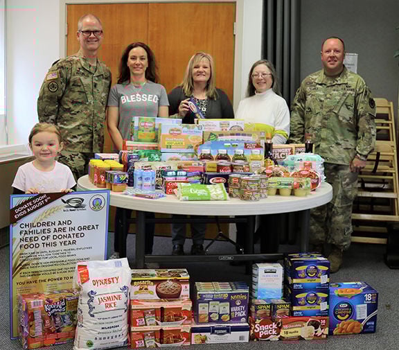 MDA collects food for Feds Feed Families campaign