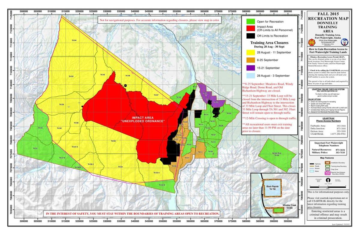 Donnelly Training Area Military Map
