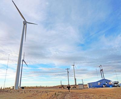 Third Wind Turbine Dots Area Skyline News Deltawindonline Com