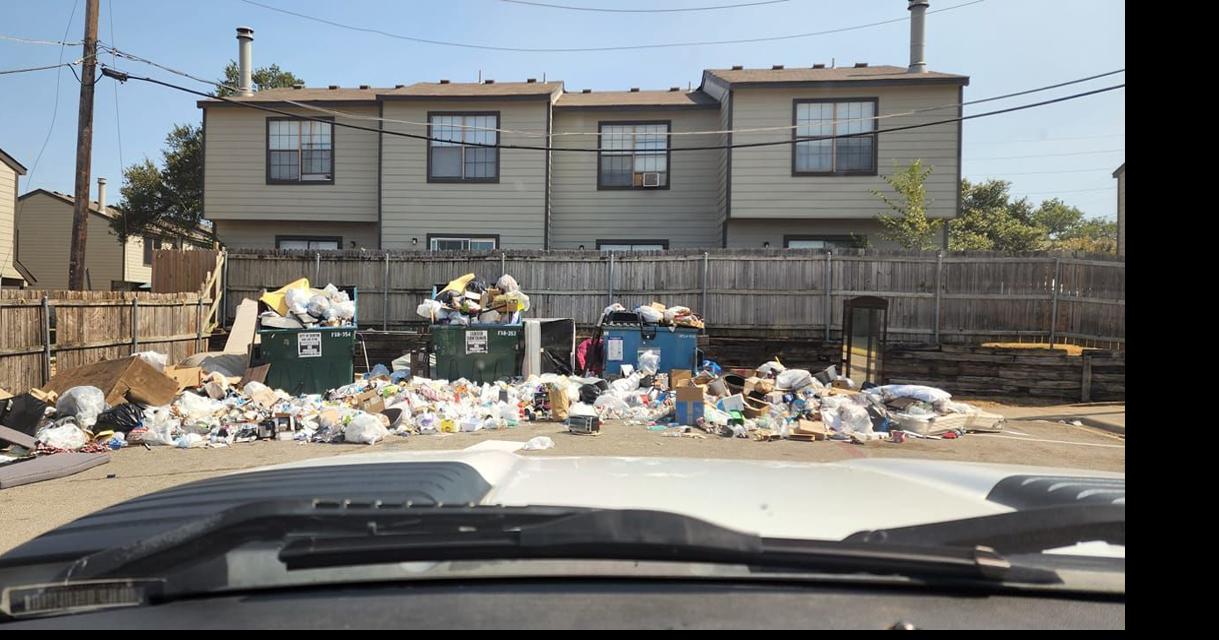Residents point to trash pileup as possible cause of Denton apartment
