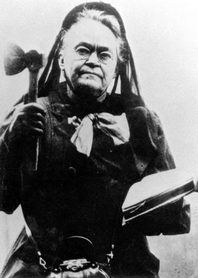Carry Nation, the fiery, enigmatic feminist who helped launch